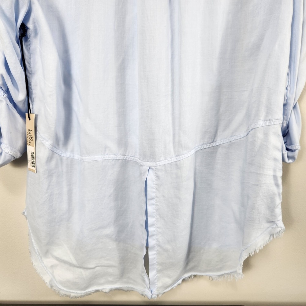 Bella Dahl NWT Womens Light Blue Split Back Button Down Shirt XS Beach‎ Coastal - Picture 7 of 13